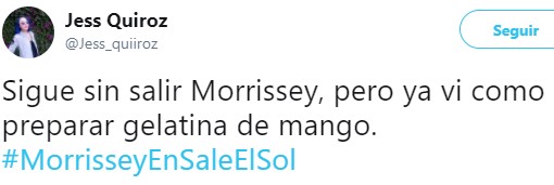 Morrisey en Sale el sol